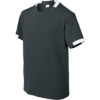 Custom Sport-Tek Youth Club Short Sleeve Crew Iron Gray/White