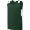 Custom Sport-Tek Youth Club Track Tank Forest Green/White