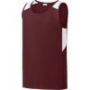 Custom Sport-Tek Youth Club Track Tank Maroon Red/White