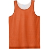 Custom Sport-Tek Youth PosiCharge Reversible Mesh Tank Deep Orange/White