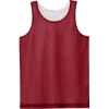 Custom Sport-Tek Youth PosiCharge Reversible Mesh Tank Deep Red/White