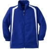 Custom Sport-Tek Youth Colorblock Raglan Jacket. True Royal Blue/White