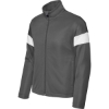 Custom Sport-Tek Youth Travel Full-Zip Jacket Iron Gray/White