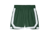 Custom Sport-Tek Youth Rival Basketball 5 Short Forest Green/White