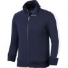 Custom Sport-Tek Youth Tricot Sleeve Stripe Track Jacket. True Navy Blue/White