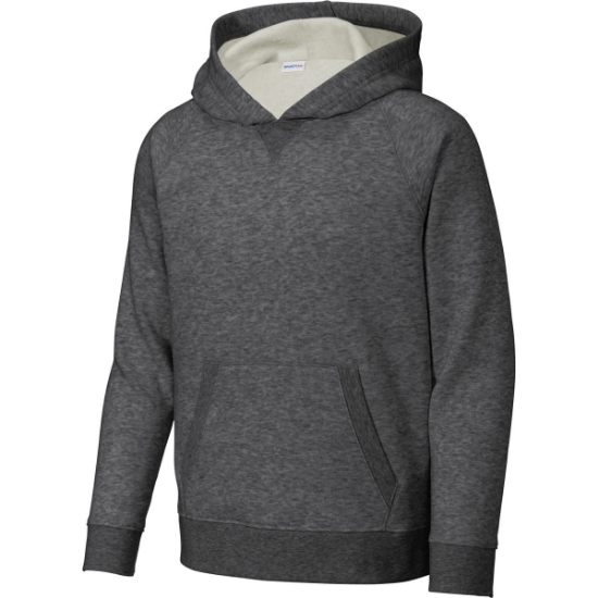 Custom Sport-Tek Youth Drive Fleece Pullover Hoodie Graphite Heather Gray
