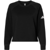 Custom Womens Beyond Side-Snap Crewneck Sweatshirt Black