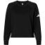 Custom Womens Beyond Side-Snap Crewneck Sweatshirt Black