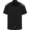 Custom Mens Short Sleeve Performance Team Shirt Black/ Smoke