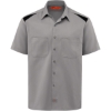 Custom Mens Short Sleeve Performance Team Shirt Smoke/ Black