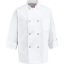 Custom Eight Pearl Button Chef Coat - Tall Sizes White