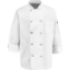 Custom Ten Pearl Button Chef Coat White