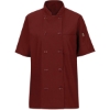 Custom Womens Mimix™ Short Sleeve Chef Coat with OilBlok Fireball Red