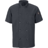 Custom Mimix™ Short Sleeve Chef Coat with OilBlok Charcoal