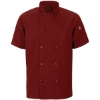 Custom Mimix™ Short Sleeve Chef Coat with OilBlok Fireball Red