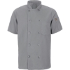 Custom Mimix™ Short Sleeve Chef Coat with OilBlok Grey