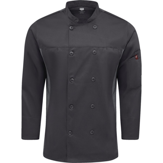 Custom Deluxe Airflow Chef Coat Charcoal