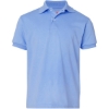 Custom Youth EcoSmart® Jersey Polo Light Blue
