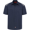 Custom Mens Tall Short Sleeve Performance Team Shirt Dark Navy/ Smoke