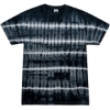 Custom Unisex Multi-Color Tie-Dyed T-Shirt Black Shibori
