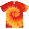 Custom Unisex Multi-Color Tie-Dyed T-Shirt Blaze