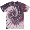 Custom Unisex Multi-Color Tie-Dyed T-Shirt Cherry Cola