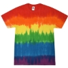 Custom Unisex Multi-Color Tie-Dyed T-Shirt Pride