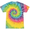 Custom Unisex Multi-Color Tie-Dyed T-Shirt Saturn