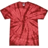 Custom Unisex Multi-Color Tie-Dyed T-Shirt Spider Crimson