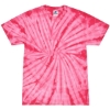 Custom Unisex Multi-Color Tie-Dyed T-Shirt Spider Pink