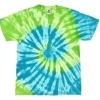 Custom Unisex Multi-Color Tie-Dyed T-Shirt St Lucia