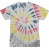 Custom Unisex Multi-Color Tie-Dyed T-Shirt Yellowstone