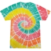 Custom Youth Multi-Color Tie-Dyed T-Shirt Citrus