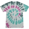 Custom Youth Multi-Color Tie-Dyed T-Shirt Everglades