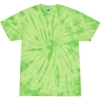 Custom Youth Multi-Color Tie-Dyed T-Shirt Spider Lime