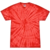 Custom Youth Multi-Color Tie-Dyed T-Shirt Spider Red