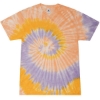 Custom Youth Multi-Color Tie-Dyed T-Shirt Sunflower