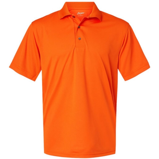 Custom Mens Saratoga Performance Mini Mesh Polo Orange