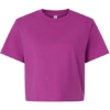 Custom Womens Fine Jersey Boxy Tee Super Pink