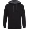 Custom Mens FitFlex French Terry Hooded Sweatshirt Black