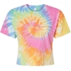 Custom Womens Tie-Dyed Crop T-Shirt Eternity