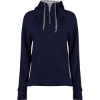 Custom Womens FitFlex French Terry Quarter-Zip Hooded Pullover Navy