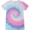 Custom Womens Tie-Dyed V-Neck T-Shirt Unicorn