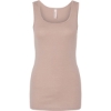 Custom Womens Micro Rib Tank Heather Pink Gravel