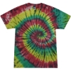 Custom Unisex Festival Tie-Dyed Burnout T-Shirt Rasta