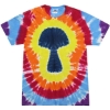 Custom Unisex Shapes Tie-Dyed T-Shirt Multicolor Mushroom