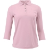 Custom Womens Lady Palm Three-Quarter Sleeve Polo Charity Pink