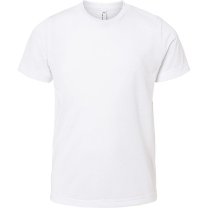 Custom Youth Polyester Sublimation Tee White