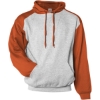Custom Unisex Sport Athletic Fleece Hooded Sweatshirt Oxford/ Burnt Orange