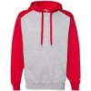 Custom Unisex Sport Athletic Fleece Hooded Sweatshirt Oxford/ Red